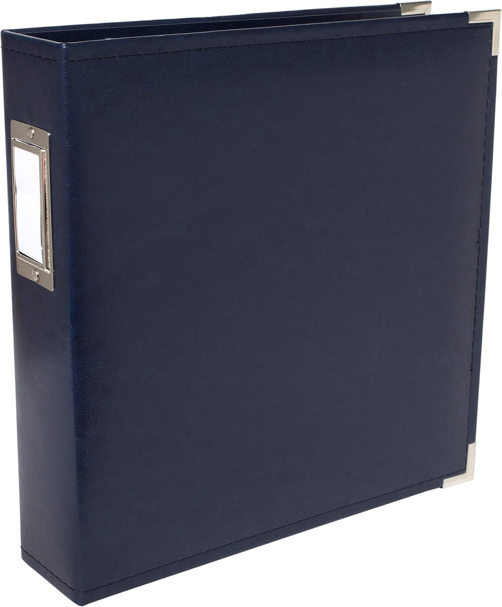 We R Memory Keepers 8.5x11 Navy Photo Album, Protect Memories and Photos, Soft, Acid-free Faux Leather, Classy Decorative Spine Label, Snag-free Rings, Includes 5 Page Protectors