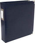 We R Memory Keepers 8.5x11 Navy Photo Album, Protect Memories and Photos, Soft, Acid-free Faux Leather, Classy Decorative Spine Label, Snag-free Rings, Includes 5 Page Protectors