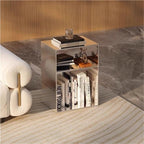 3-Layer Metal Storage Side Table, Square Sofa Side Tables, Simple End Table, Small Accent Tables for Living Room, Bedroom