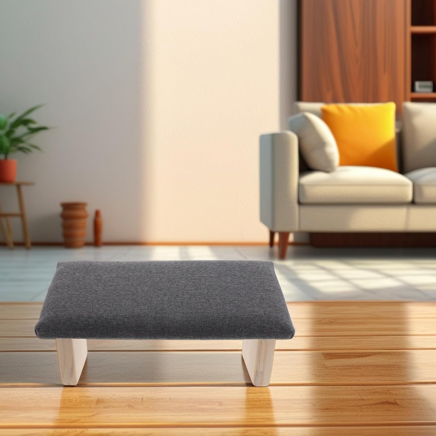 Beaupretty Bench Prayer with Foldable Knee Meditation Wooden Protection Portable Design Comfortable Kneeler Stool and for Yoga and Outdoor Use