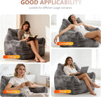 Bean Bag Chair for Adults, Oversized Memory Foam Bean Bag Chairs, Soft Corduroy Comfy Lounge Chair for Bedroom, Living Room & Reading Nook, Floor Chair Sofa