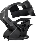 Imperatorworks EASECOMFY T2 Throne Computer Cockpit for 3 Monitors, Zero Gravity Chair Workstation,can Extend for 5 Monitors Support ultrawide 1 * 49" Option with Massage Function