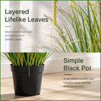 3FT Artificial Reed Grass Artificial Tall Grass Plants Outdoor Indoor ,Fake Plants & Flowers in Pot-Housewarming gifts For Living Room Office Bedroom Decor