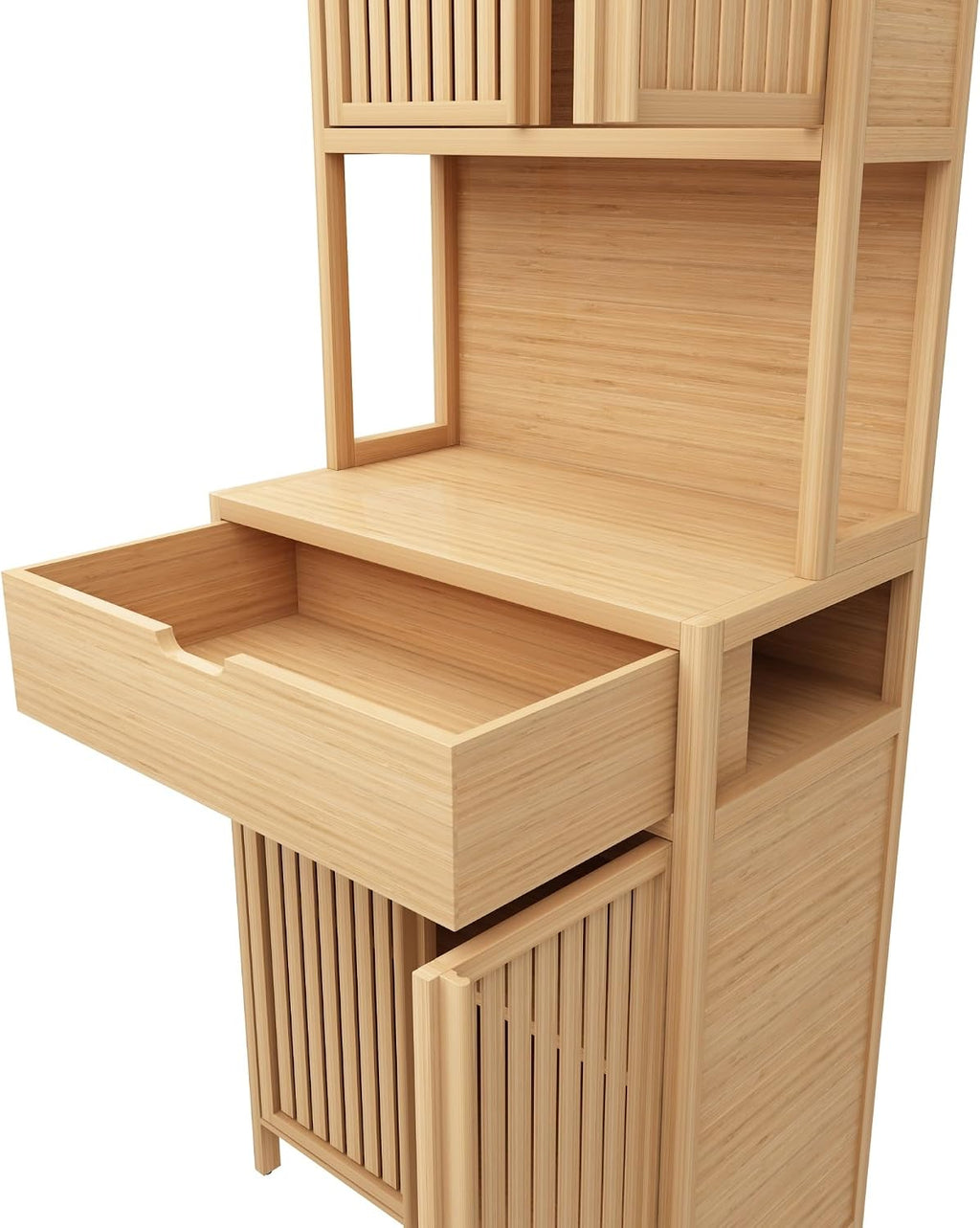 Freestanding Pantry Dideboard, Tall Bookcase Locker, Storage Cabinet for Main Living Spaces,for Kitchen Home