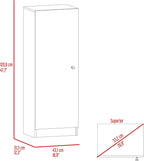 16.9" D*12.3" W*47" H Corner Freestanding Storage Cabinet with 3 Shelves, Single Door, Rectangular Kitchen Pantry, Traditional, for Living Room, Dining Room, Black