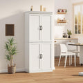 70" Tall Kitchen Pantry Cabinets Pantry Cabinet with 2 Doors and 3 Adjustable Shelves, Freestanding Cupboard, Modern Storage Cabinet for Living Room, Kitchen
