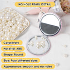 1300PCS Pearls for Vase Filler,Ivory Pearl Beads with No Hole,Vase Filler Fake Pearls, Artificial Plastic Pearl Beads for Table Scatters, Wedding Party,Decoration