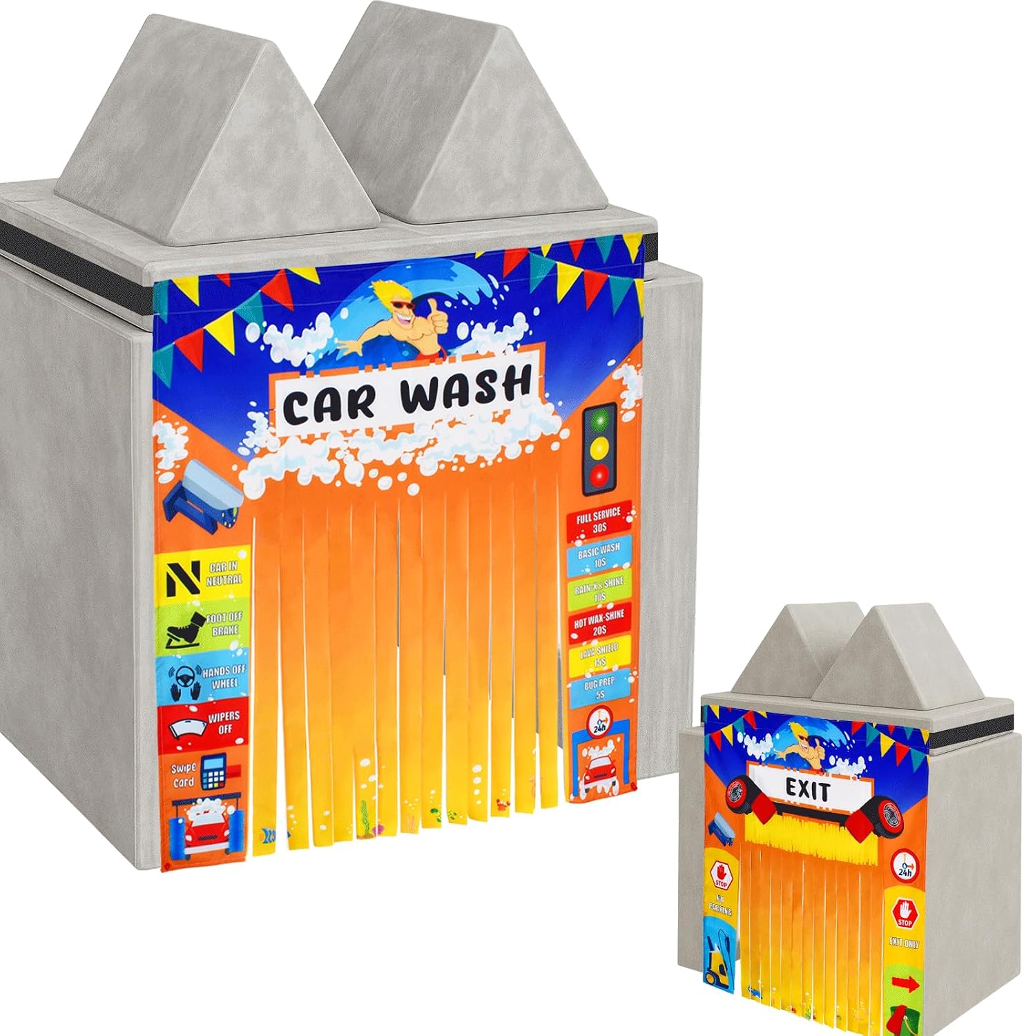 Play Panel for Kids Play Couch Childrens Car Wash Play Panel for Toddler Foam Sofa (Play Couch not Included)