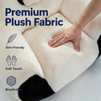 Giant Bean Bag Chair for Adults and Kids, Panda-Shaped beanbag Chair with Soft Plush Fabric, Oversized Boneless Reading, Lounge Chair for Bedroom, Living Room