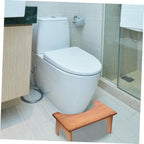 Bamboo Toilet Stool for Boys Girls Non-Slip Bathroom Step Stool Portable Potty Footstool for Easy Toilet Access