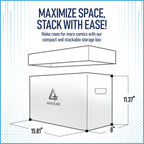 Invested Alliance Bundle Set Premium Short Comic Book Storage Box Organizer with Lid | Thick Cardboard Comic Storage Box For Collectibles Fits 150-175 Current/Silver Age, Heavy Duty & Stackable.