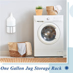 Hicarer 4 Pcs One Gallon Jug Storage Rack Wall Mounted Heavy Duty Steel Wall Rack for 1 Gallon Bottle Round Water Jug Holder with Hardware Hand Sanitizer 6-3/4" W x 5" H x 6-1/2" D (Gray)