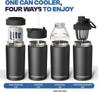 Frost Buddy NCAA Universal Buddy - Fits all - Stainless Steel Can Cooler for 12 oz & 16 oz Regular or Slim Cans & Bottles - Stainless Steel (College Team Tigers)