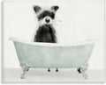 Stupell Industries 'Raccoon In A Tub', Canvas Art, 20 x 16 Inches, Easy to Hang and Sturdy, Made in USA, by Stellar Design Studio