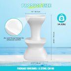 30" Pool stools for Underwater,Pre-Weighted Pool Stool with Adjustable Feet,Bar Seating Non-Float Design,Vinyl-Safe Pool Chairs for Inground Pools,Patio,Outdoor Poolside(1Stool)
