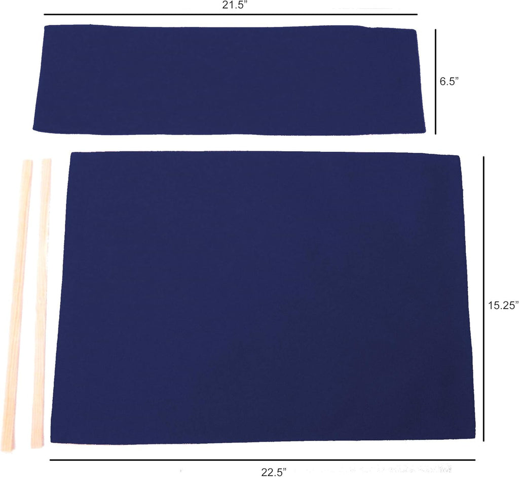 Replacement Cover Canvas for Director's Chair (Flat Stick) - Navy