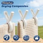 Beach Towel Clips for Beach Chairs, 8 Pack Heavy Duty Towel Clips for Pool Chair Cruise Boat Lounge Chair, Strong Grip Clothes Pins for Beach, Pool, Camping, Picnic, Laundry, Beach Accessories