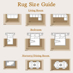 Tosuoka 6x9 Area Rugs for Living Room Bedroom, Beige Rug Washable Abstract Soft Modern Rugs Neutral Rug Non-Slip Low Pile Indoor Carpet for Nursery Dining Room Home Office