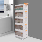 Storage Cabinet, Kitchen Pantry with Doors & Shelf, Tall Storage Cabinet for Bathroom, Living Room, Entryway