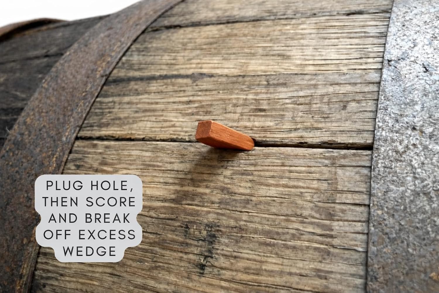 Cedar Barrel Wedges (1” x 3/8”) – Wood Plugs for Sealing Leaks & Cracks in Whiskey, Bourbon & Wine Barrels – Ideal for Home Brewing, Distilling & DIY Barrel Repair – Made in USA