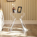 Acrylic Side Table with Magazine Storage, Night Stand Coffee Table, Decorative EndTable, Modern SofaTable, for Living Room, Bedroom(Clear)