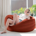 ZonLi Large Bean Bag Chair for Adults, 6FT Giant Bean Bag with Removable Machine Washable Cover & Memory Foam Filler, Big Comfy Couch for Bedroom, Dorm, Living Room (Rust Red)