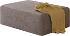 39.4" Oversized Couch Ottoman, Movable Rectangle Ottoman with Memory Foam, Corduroy Modular Foot Stool for Living Room Bedroom,Non-Slip Bottom, No Assembly Required (Gray)