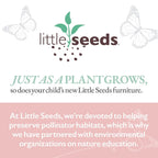 Little Seeds Monarch Hill Poppy Kids’ White Desk, Grey Drawers