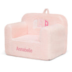 babyGap by Delta Children Personalized Sherpa Chair - Greenguard Gold Certified, Pink