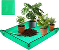 59'' x 59'' Extra Large Plant Repotting Mat, Thickened Foldable Repotting Mat for Indoor Plants, Transplanting Houseplants, Pot Out, Mix Soil and Mess Control, Gardening Gifts for Plant Lover(Green)
