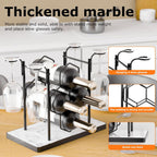 Countertop Wine Rack,Freestanding Modern Metal Small Wine Rack for 4 Wine Bottles and 4 Glasses,3 Tier Tabletop Wine Holder Stand for Cabinet, Pantry, Wine Bottle Storage