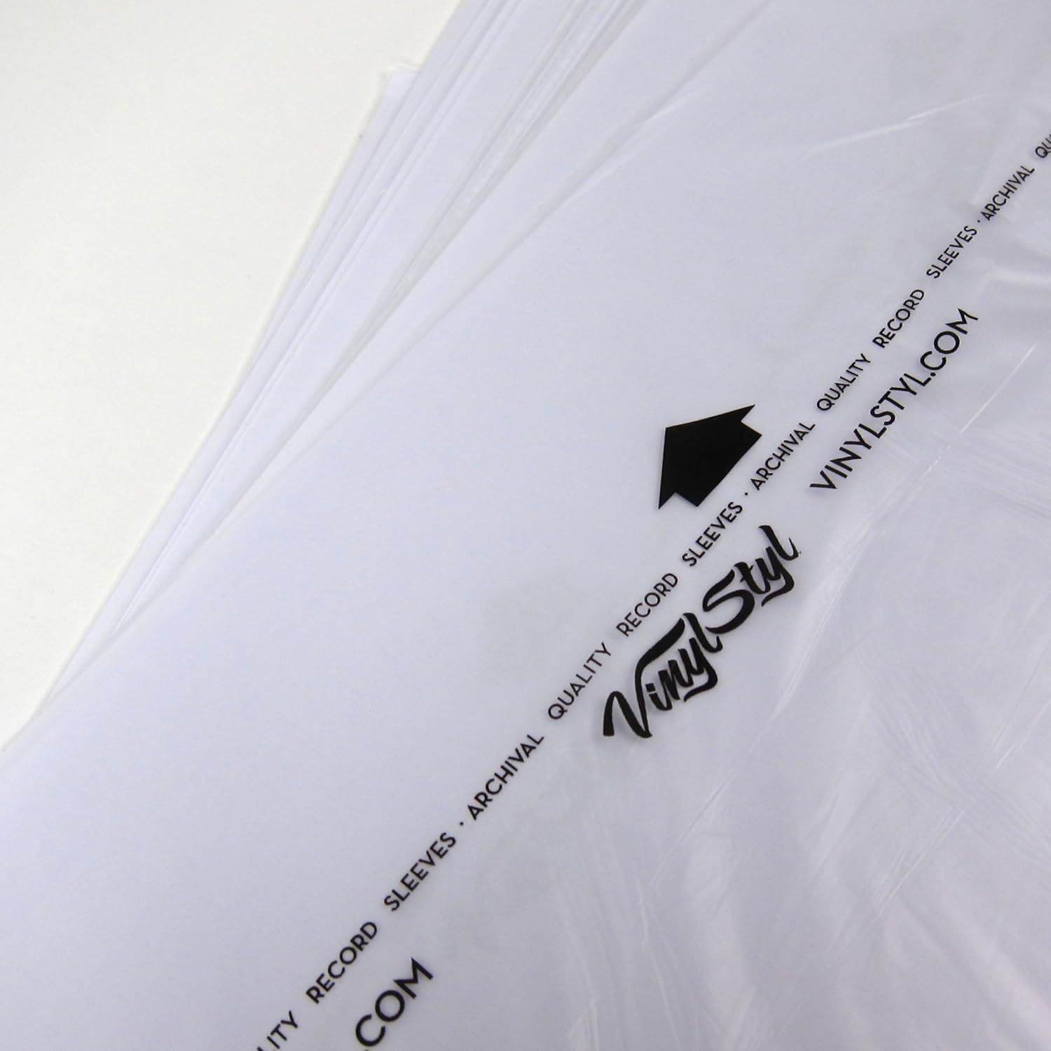 Vinyl STYL® VS-P-011 12 Inch Archival Inner Record Sleeves - HDPE - 50 Count