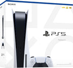 Playstation 5 Disc Version PS5 Console - Additional Controller, 4K-TV Gaming, 16GB GDDR6 RAM, 8K Output, WiFi 6. Ultra-High Speed 825GB SSD - U Deal (Renewed)