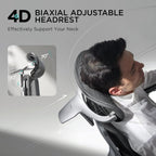Hbada E3 Pro Ergonomic Office Chair, Big and Tall Office Chair - with 3-Zone Dynamic Lumbar Support, 4D Adjustable Headrest, 6D Adjustable Armrests, Black
