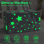 MeMoreCool Toddler Foam Climbing Couch – Modular Kids Sofa with Slide & Stairs | Convertible Sectional Play Couch for Babies & Toddlers, Glow‑in‑the‑Dark Stars, Soft Foam Playroom Furniture
