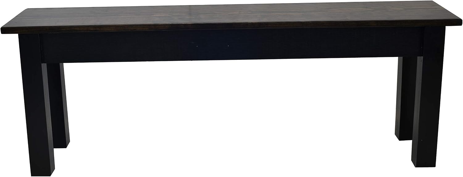 Dark Walnut and Black Bench (24)