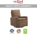 Oxford Baby Uptown Power Recliner/Glider, Teddy Brown