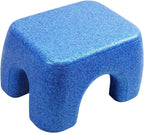 Foot Rest Stool Seating Chair Stylish Leisure Ottoman Footrest Shoe Changing Stool for Bedroom Apartment Nursery Home Office, Blue