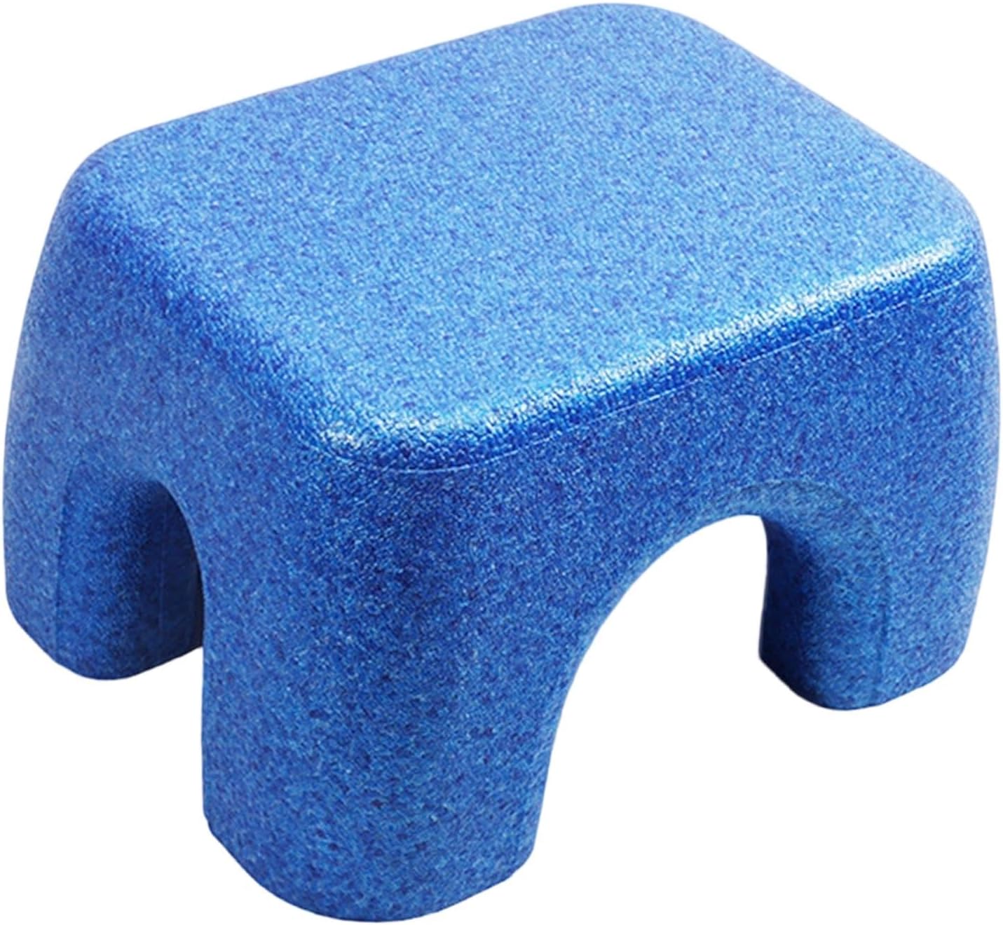 Foot Rest Stool Seating Chair Stylish Leisure Ottoman Footrest Shoe Changing Stool for Bedroom Apartment Nursery Home Office, Blue