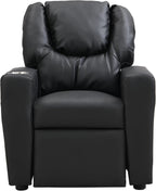 Recliner Chair Black PVC PU612