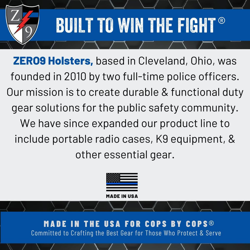 Zero9 Holsters - Model 4027 Double Magazine Case, Double Mag Pouch Compatible with Glock 9mm/40cal Magazines