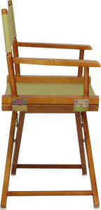 Casual Home 18" Director's Chair Honey Oak Frame with Olive Canvas