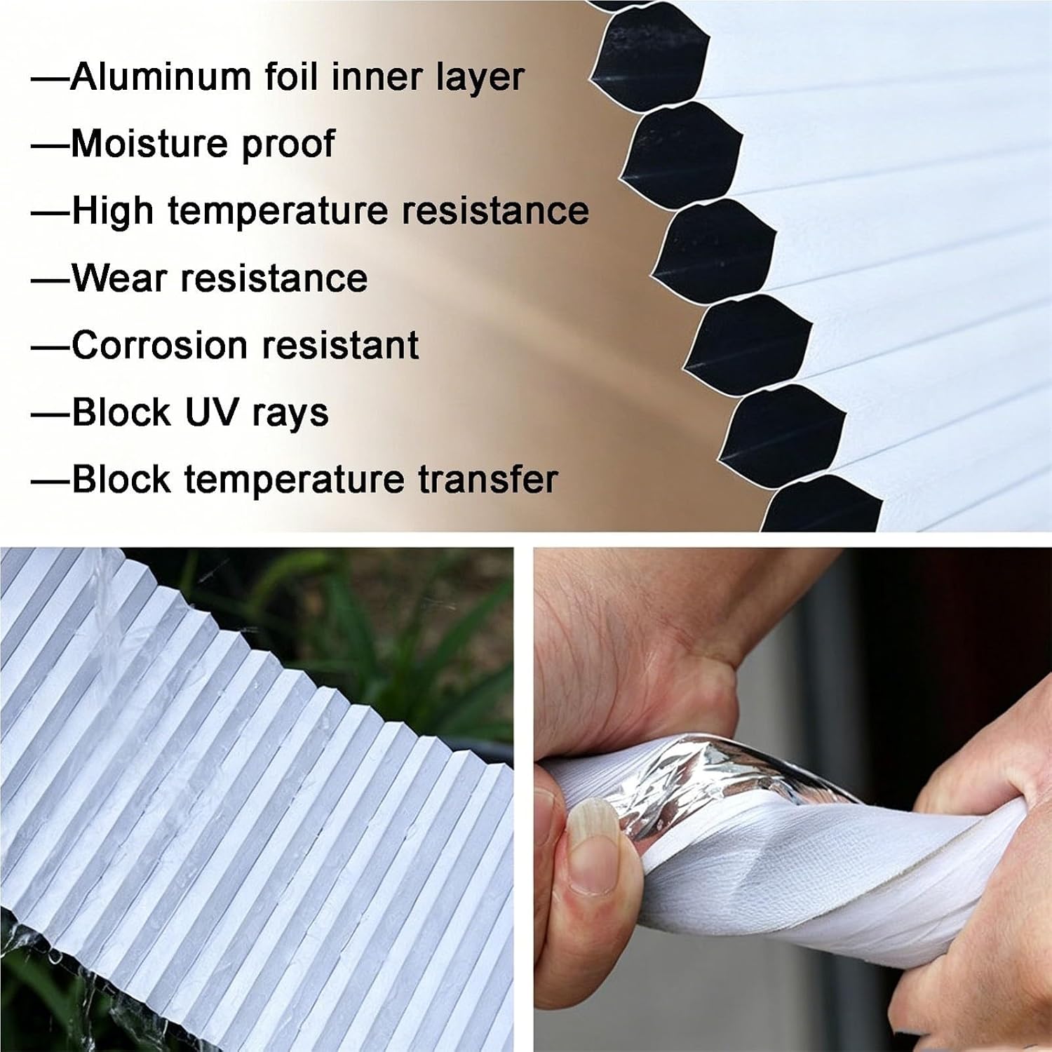 Folded Shutter Cabinet Door Roll Up Doors Waterproof Accordion Tambour for Kitchen, RV, Motorhome, Office, Hotel(50x115 cm)