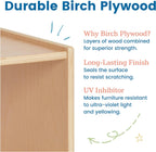 ECR4Kids Kiddo Classroom Bench, 12in Seat Height, Wooden, Children's Furniture, Natural