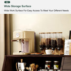 Storage Cabinet with Drawer - Tall Freestanding Kitchen Pantry Cupboard for Dining Room and Living Room, Assembly Required