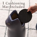 PaletteLife Cat Umbrella Stand, Medium Ceramic Umbrella Holder for Entryway, Cute Scandinavian Decorative Umbrella Rack, Black