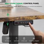 SIAGO Electric Standing Desk Adjustable - 48 x 24 Inch Sit Stand up Desk with 0.8 Inch Thick Tabletop - Adjustable Height Table with 3 Memory Preset, Cable Management for Home Office