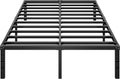 HLIPHA Metal Platform Bed Frame 14 Inch Tall,No Box Spring Needed,Full Size Bed with Heavy Duty Strong Support Slats,Easy to Assemble,Black