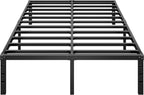 HLIPHA Metal Platform Bed Frame 14 Inch Tall,No Box Spring Needed,Full Size Bed with Heavy Duty Strong Support Slats,Easy to Assemble,Black