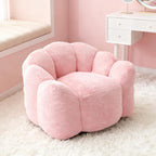 YISHENG Bean Bag Chairs, Large Bean Bag Couch for Adults,Stuffed Single Sofa Chair Comfy Giant Bean Bag Chair with Spacious Design for Playing or Bedroom,Reading Pink